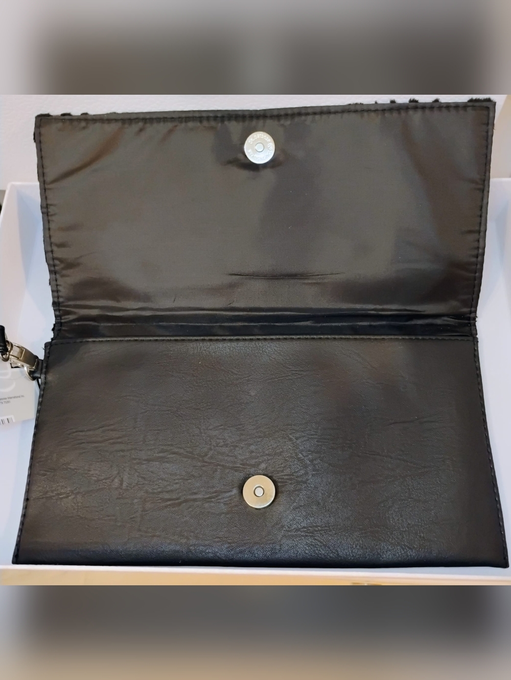 NWT Wristlet Clutch w/ Black & Gold Zebra Print - Picture 6 of 8